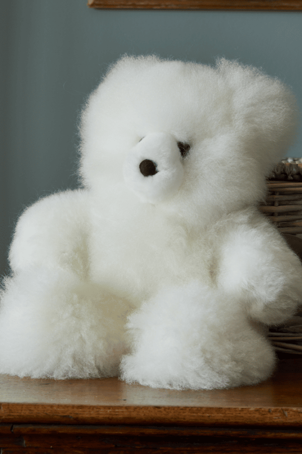 Classic White Alpaca Fur Teddy