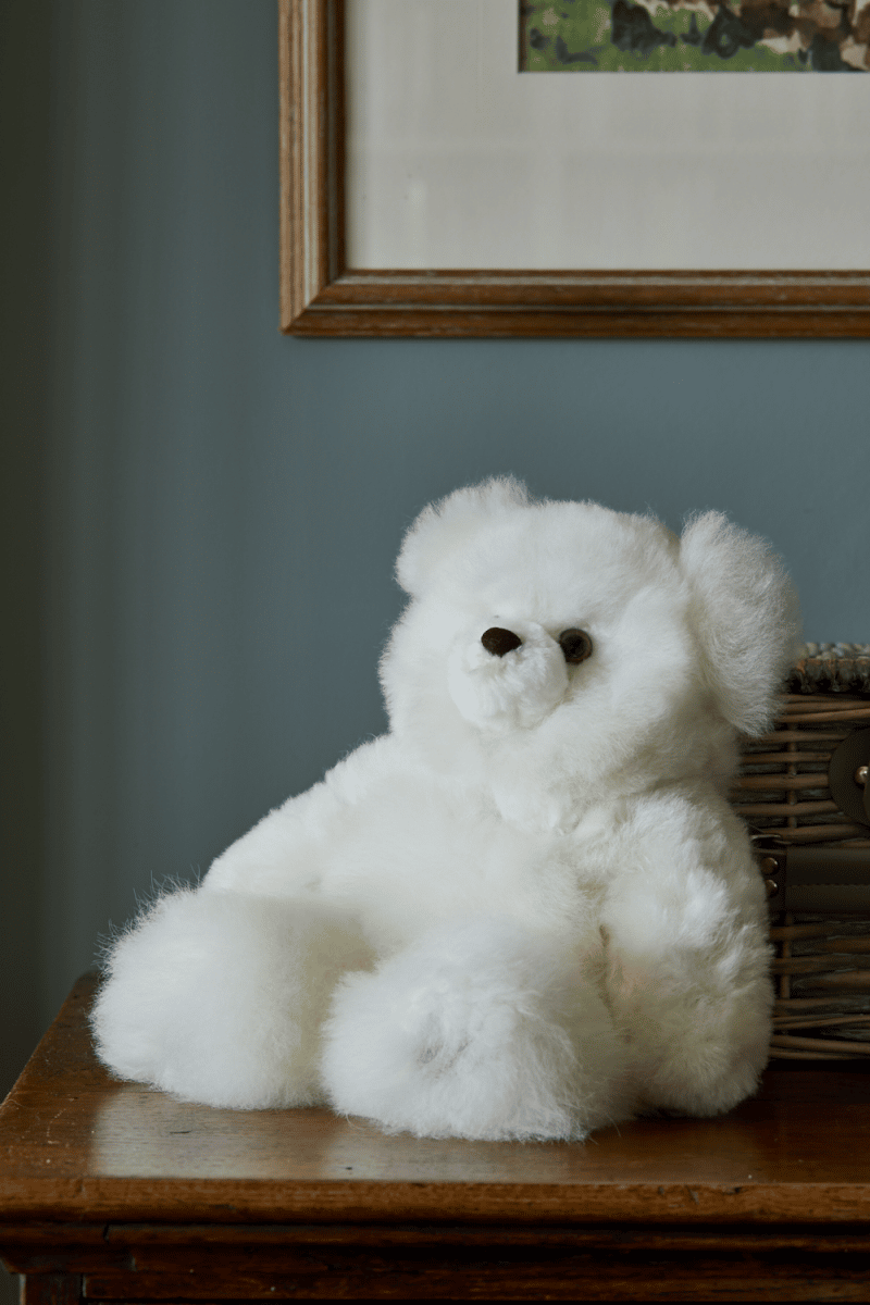 Super Luxe White Alpaca Fur Teddy