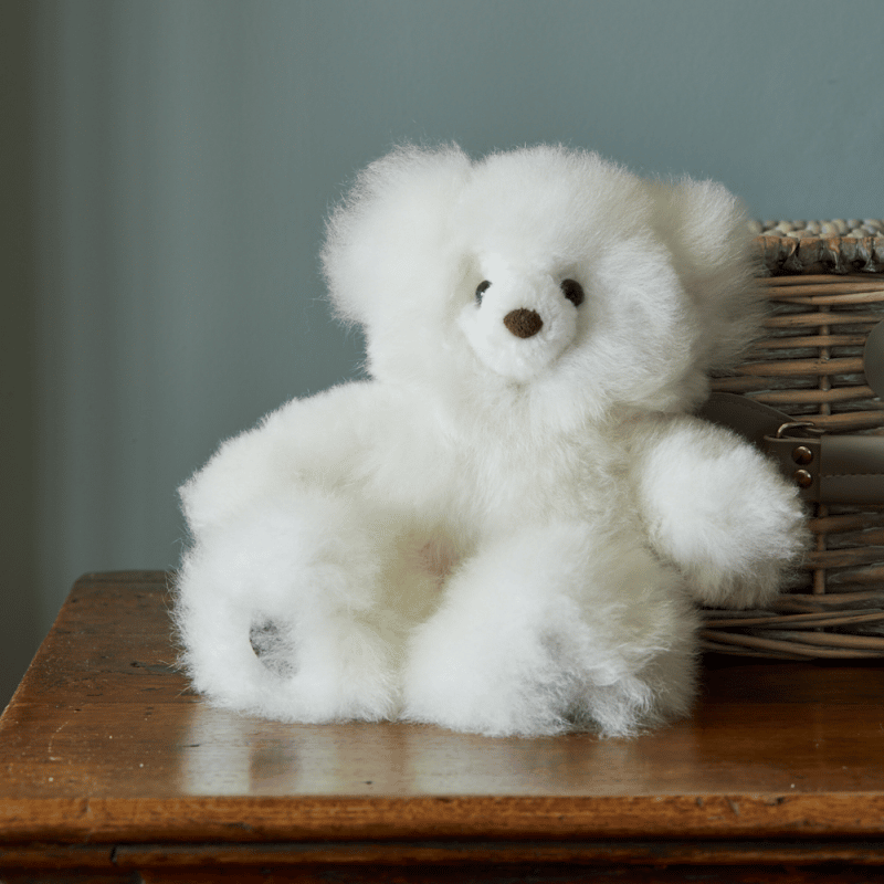 Super Luxe White Alpaca Fur Teddy – Petite